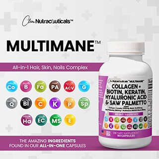 Foto 7 | Suplemento De Colágeno De Clean Nutraceuticals, 1000 Mg, Biotina, 10000 - Venta Internacional.