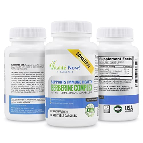 Foto 2 | ¡complementa Vitalité Ahora! Berberina De Alta Concentración, 500 Mg - Venta Internacional.