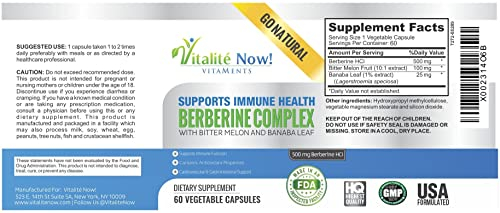 Foto 6 pulgar | ¡complementa Vitalité Ahora! Berberina De Alta Concentración, 500 Mg - Venta Internacional.