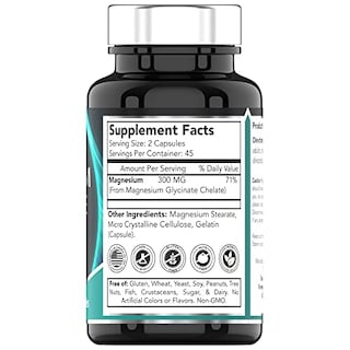 Foto 2 | Suplemento De Glicinato De Magnesio Quelatado De Vitaminas Tn 300 Mg X 9 - Venta Internacional.