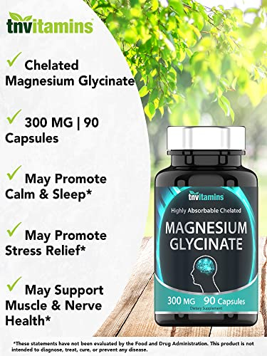 Foto 4 pulgar | Suplemento De Glicinato De Magnesio Quelatado De Vitaminas Tn 300 Mg X 9 - Venta Internacional.