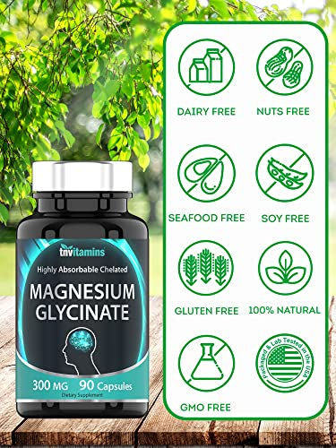 Foto 8 pulgar | Suplemento De Glicinato De Magnesio Quelatado De Vitaminas Tn 300 Mg X 9 - Venta Internacional.