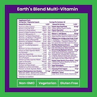 Foto 2 | Suplemento Orgánico Earth's Blend De Paradise Herbs, 60 Cápsulas - Venta Internacional.