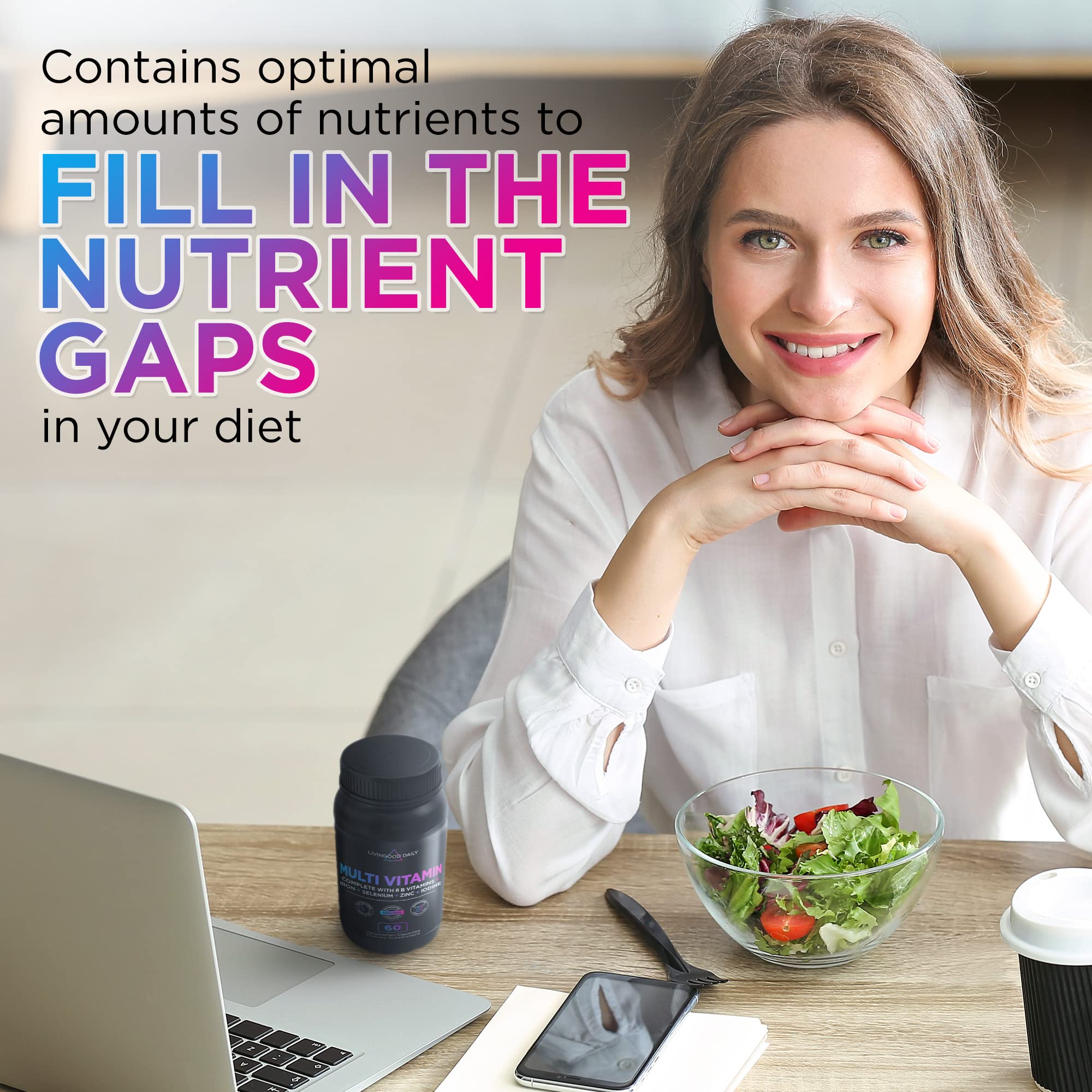 Foto 5 pulgar | Multivitamínico Livingood Daily Multivitamin Para Mujeres Y Hombres - Venta Internacional.