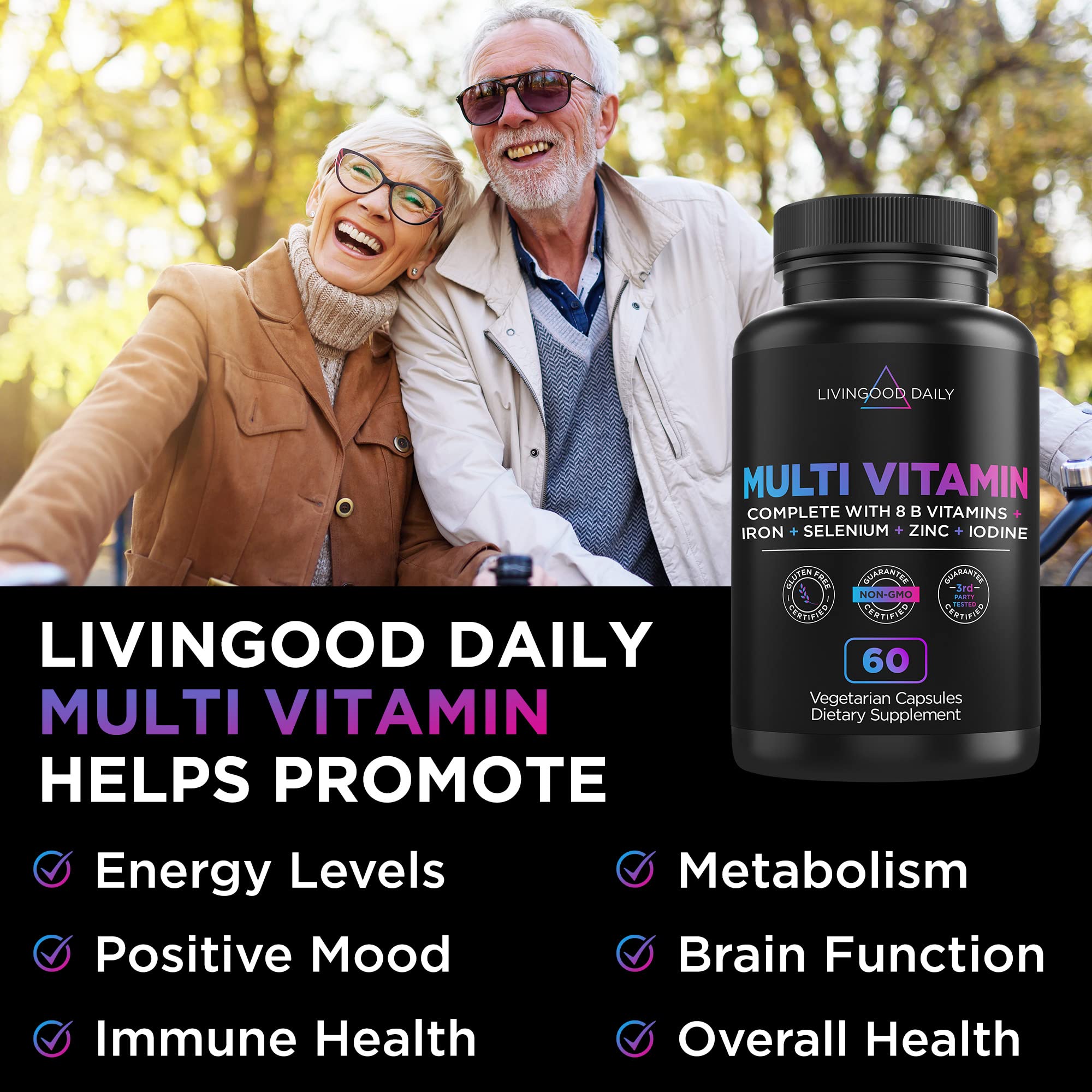 Foto 6 pulgar | Multivitamínico Livingood Daily Multivitamin Para Mujeres Y Hombres - Venta Internacional.