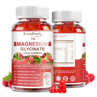 Foto 1 | Gomitas De Glicinato De Magnesio Greenpeople 400 Mg Con L-treonato - Venta Internacional.