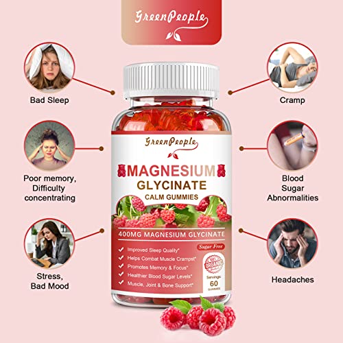 Foto 7 pulgar | Gomitas De Glicinato De Magnesio Greenpeople 400 Mg Con L-treonato - Venta Internacional.
