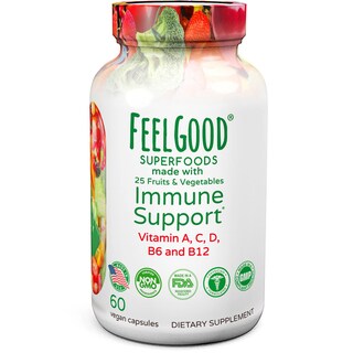 Foto 1 | Suplemento Feelgood Superfoods Immune Support 60 Cápsulas - Venta Internacional.