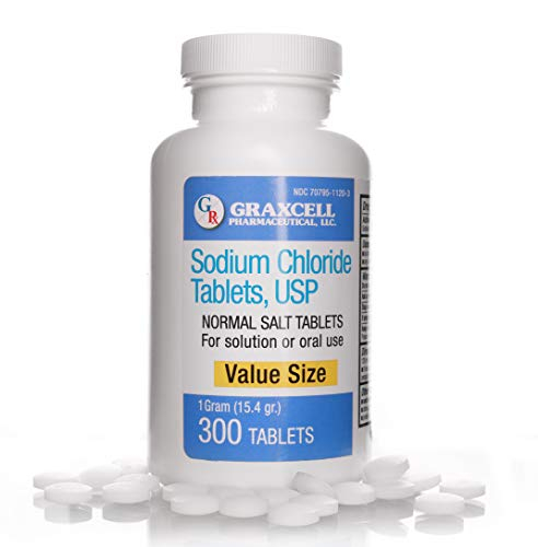 Tabletas De Cloruro De Sodio, 1 G, 300 Unidades, Graxcell - Venta Internacional.