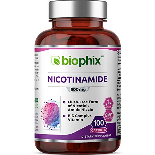 Foto 2 pulgar | Suplemento Biophix B-3 De Nicotinamida 500 Mg 100 Cápsulas - Venta Internacional.