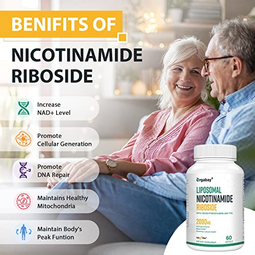 Foto 6 | Suplemento De Ribósido De Nicotinamida Liposomal Orgabay 2000 Mg - Venta Internacional.