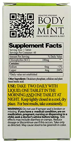 Foto 3 pulgar | Bodymint, Botella De 60 Unidades (el Embalaje Puede Variar) - Venta Internacional.