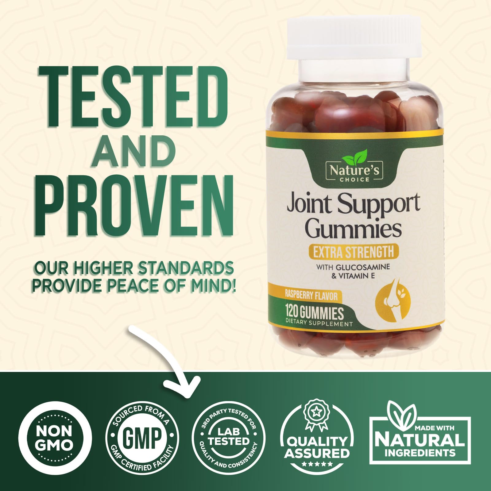 Foto 5 pulgar | Supplement Gummies Nature's Choice Joint Support 120 Gomitas - Venta Internacional.