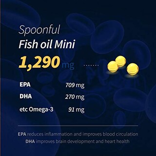 Foto 3 | Cuchara De Suplemento De Aceite De Pescado Mini Omega 3 120 Cápsulas Blandas - Venta Internacional.