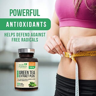 Foto 6 | Suplemento Health Nutrition Naturals Extracto De Té Verde 120 C - Venta Internacional.