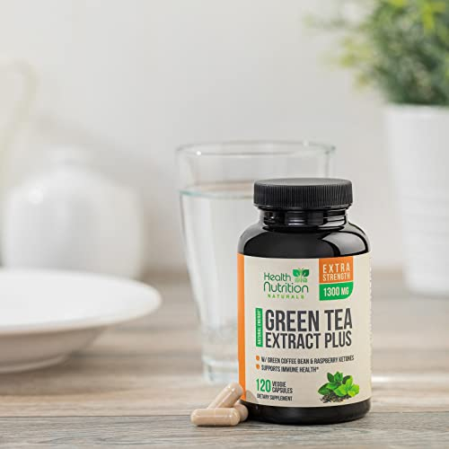 Foto 8 pulgar | Suplemento Health Nutrition Naturals Extracto De Té Verde 120 C - Venta Internacional.