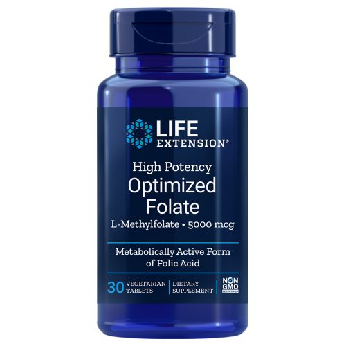 Foto 2 pulgar | Suplemento Life Extension De Folato Optimizado De Alta Potencia 30 G - Venta Internacional.