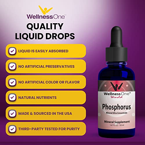 Foto 4 pulgar | Suplemento De Fósforo Líquido Wellnessone 50 Mg 50 Porciones 50 - Venta Internacional.