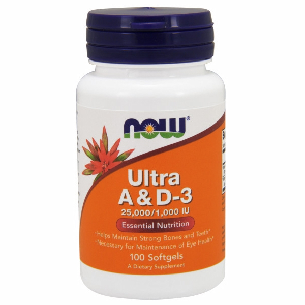 Foto 2 pulgar | Supplement Now Foods Ultra A Y D3 100 Cápsulas Blandas (paquete De 2) - Venta Internacional.