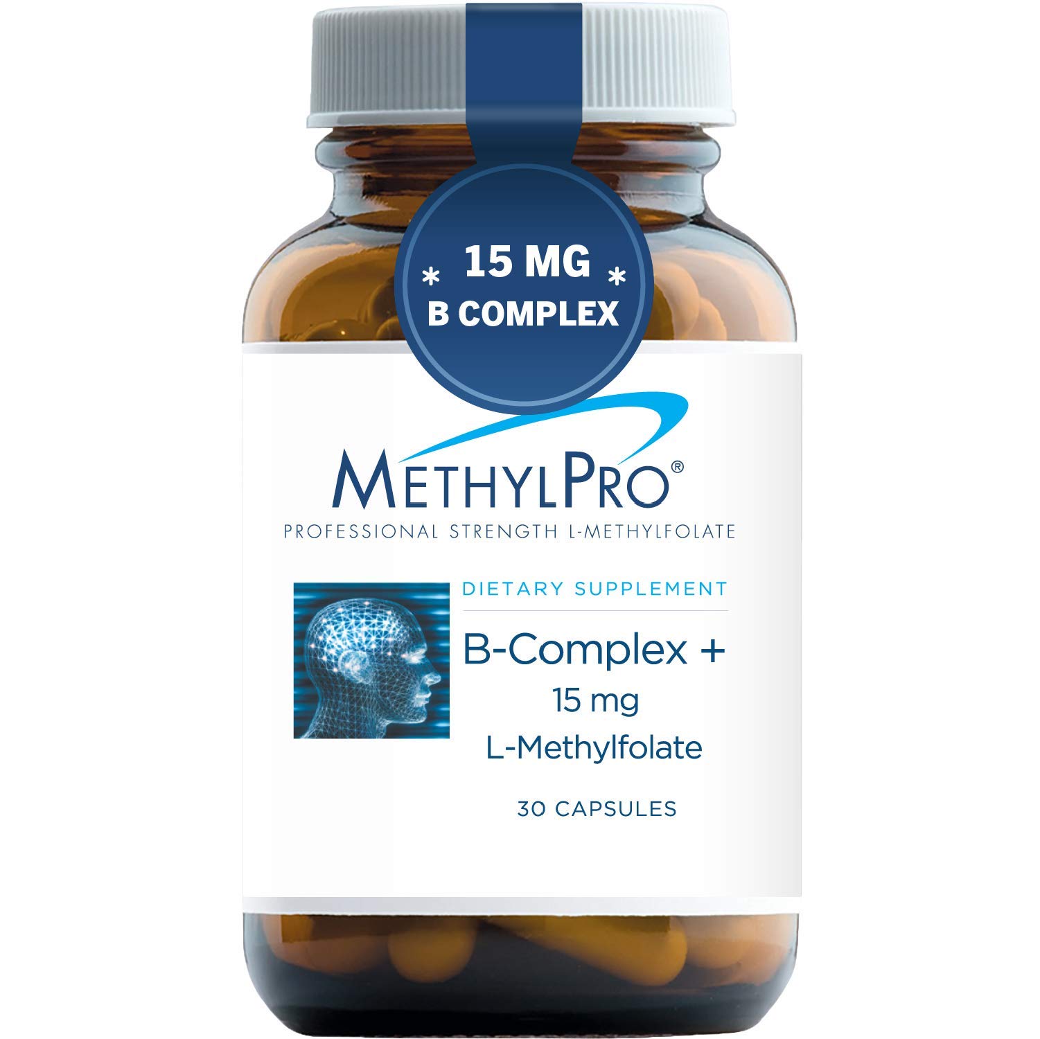 Foto 2 pulgar | Suplemento Methylpro B-complex + 15 Mg De L-metilfolato 30 Cápsulas - Venta Internacional.