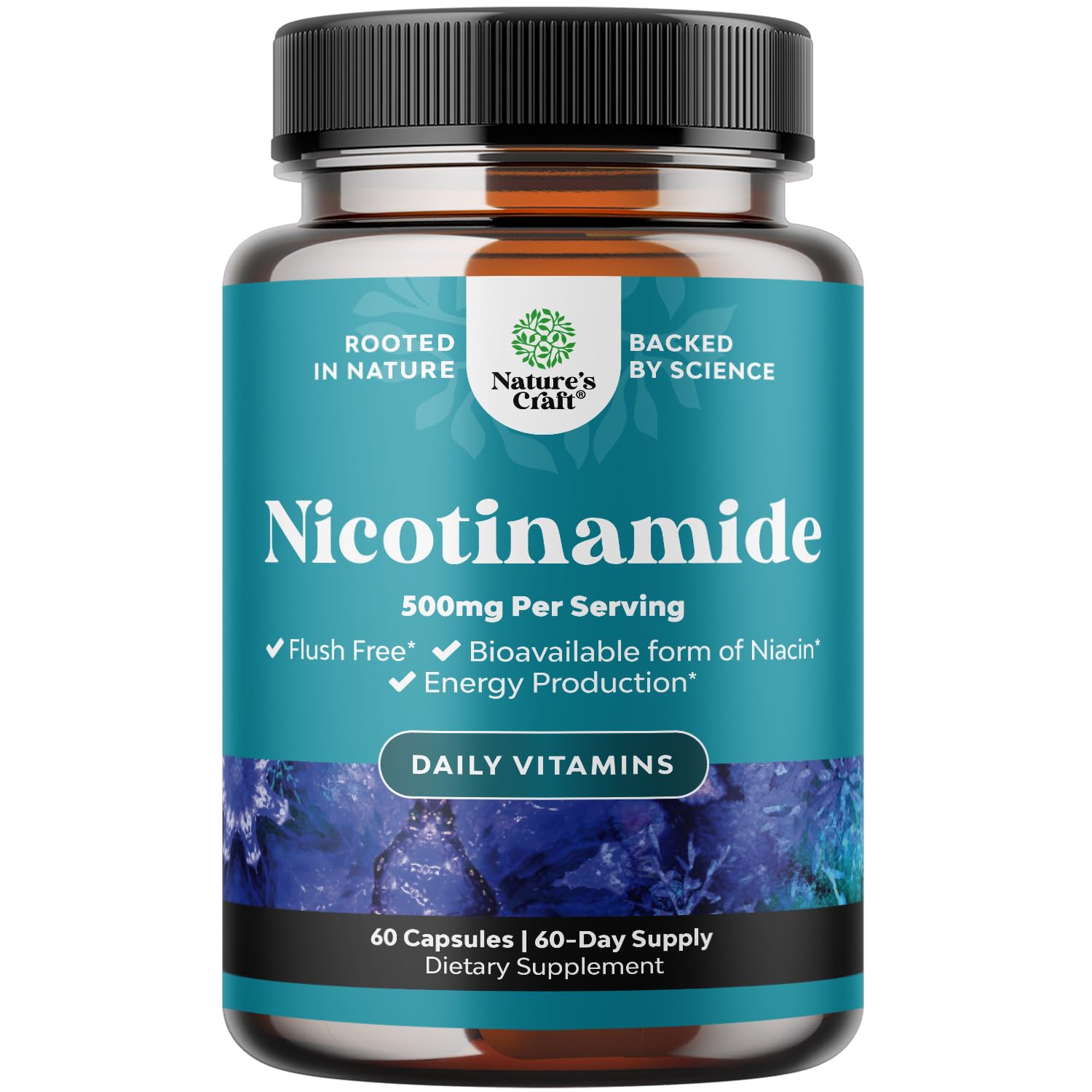 Foto 1 | Suplemento Natures Craft Con Vitamina B3 Y Nicotinamida, 500 Mg, 60 Cápsulas - Venta Internacional.