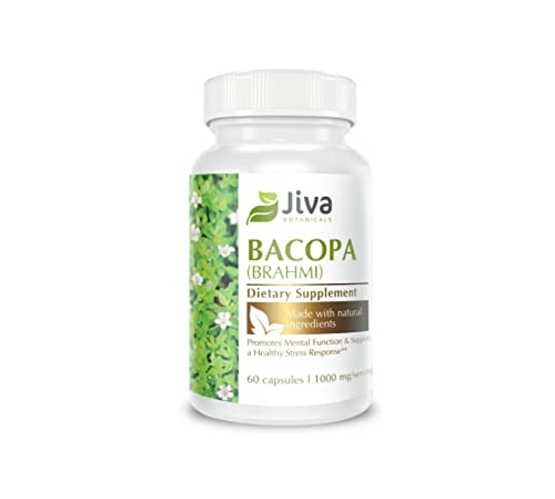 Foto 2 pulgar | Suplemento Bacopa Monnieri Brahmi De Jiva Botanicals 300 Mg 60 C - Venta Internacional.