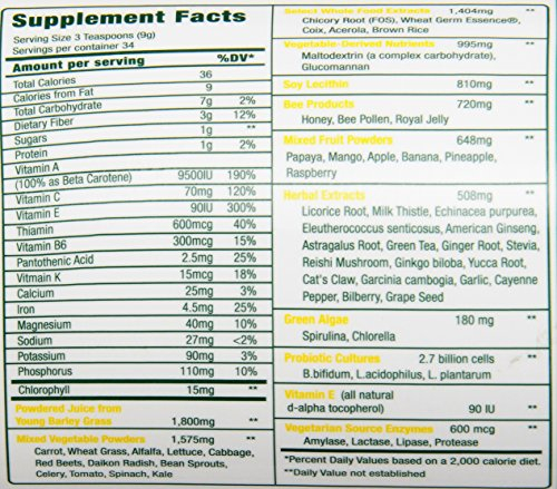 Foto 5 pulgar | Suplemento Green Foods Magma Plus Drink Mix 300 Ml - Venta Internacional.