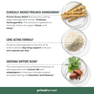 Foto 5 | Complementa Primal Harvest Stress Relief Con Ashwagandha Extra - Venta Internacional.