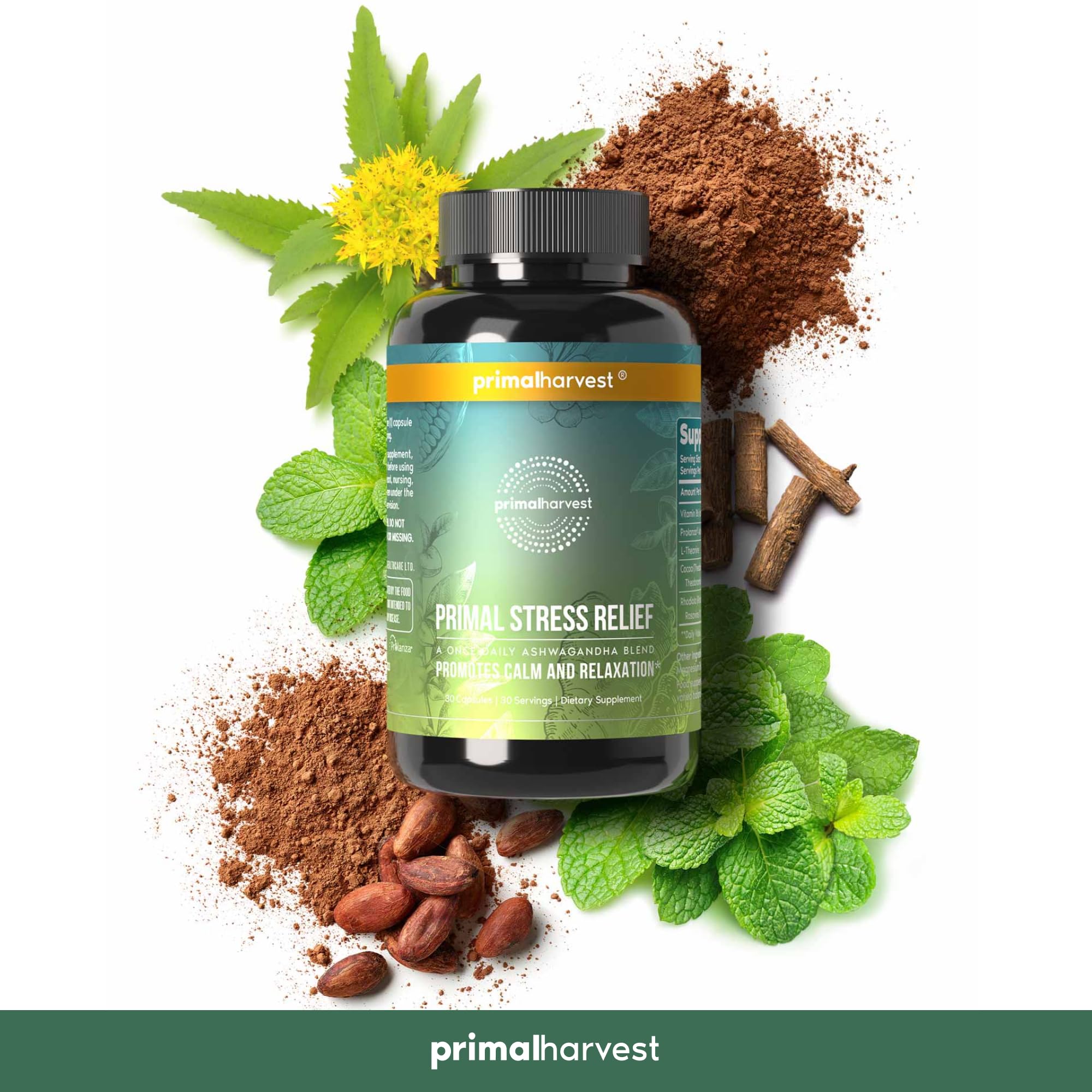Foto 8 pulgar | Complementa Primal Harvest Stress Relief Con Ashwagandha Extra - Venta Internacional.