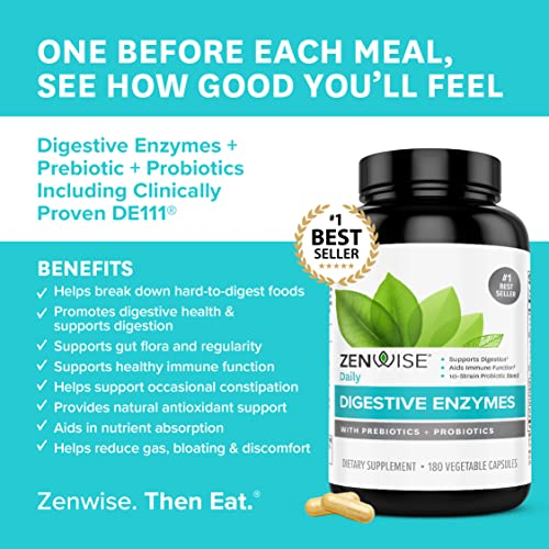 Foto 3 pulgar | Suplemento De Enzimas Digestivas Y Probióticos De Zenwise Health - Venta Internacional.
