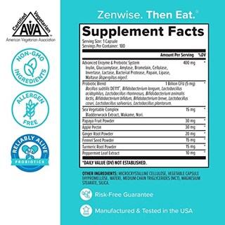 Foto 4 | Suplemento De Enzimas Digestivas Y Probióticos De Zenwise Health - Venta Internacional.
