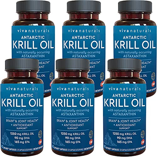 Foto 2 pulgar | Suplemento De Aceite De Krill Antártico Viva Naturals, 1250 Mg, Paquete De 6 - Venta Internacional.