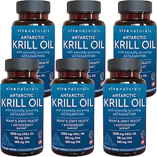 Foto 1 | Suplemento De Aceite De Krill Antártico Viva Naturals, 1250 Mg, Paquete De 6 - Venta Internacional.
