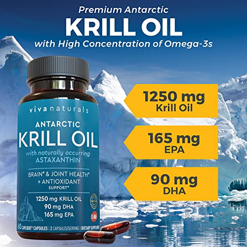 Foto 3 pulgar | Suplemento De Aceite De Krill Antártico Viva Naturals, 1250 Mg, Paquete De 6 - Venta Internacional.