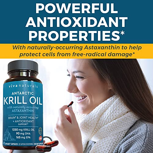 Foto 6 pulgar | Suplemento De Aceite De Krill Antártico Viva Naturals, 1250 Mg, Paquete De 6 - Venta Internacional.