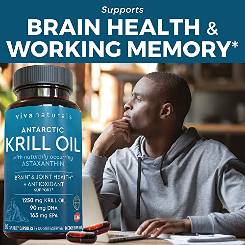 Foto 7 pulgar | Suplemento De Aceite De Krill Antártico Viva Naturals, 1250 Mg, Paquete De 6 - Venta Internacional.
