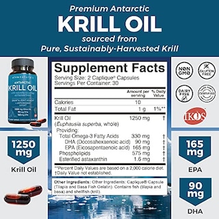 Foto 7 | Suplemento De Aceite De Krill Antártico Viva Naturals, 1250 Mg, Paquete De 6 - Venta Internacional.