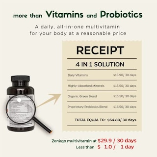 Foto 3 | Suplemento Zenkgo Con Vitaminas Y Probióticos Para Mujeres, 25 G De Cfu, 60 Unidades - Venta Internacional.