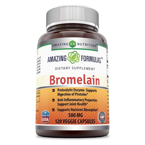 Foto 2 pulgar | Suplemento Amazing Formulas, Bromelina, 120 Cápsulas Vegetales, X6 - Venta Internacional.