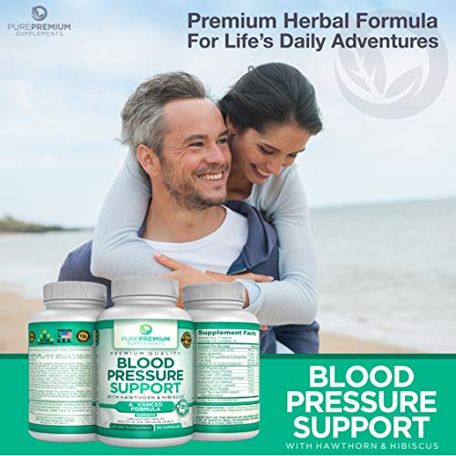 Foto 5 pulgar | Suplementos Para La Presión Arterial Purepremium Con Espino Blanco, Hibi - Venta Internacional.
