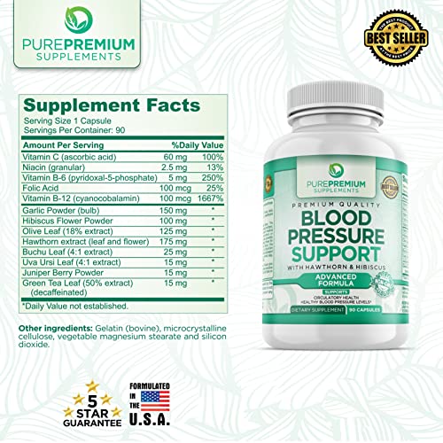 Foto 5 | Suplementos Para La Presión Arterial Purepremium Con Espino Blanco, Hibi - Venta Internacional.