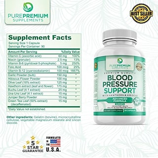 Foto 5 | Suplementos Para La Presión Arterial Purepremium Con Espino Blanco, Hibi - Venta Internacional.