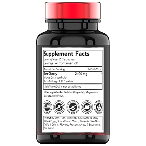 Foto 3 pulgar | Suplemento De Vitamina Tn, Extracto De Cereza Ácida, 2400 Mg, 120 Cápsulas - Venta Internacional.
