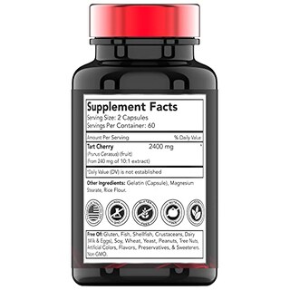 Foto 2 | Suplemento De Vitamina Tn, Extracto De Cereza Ácida, 2400 Mg, 120 Cápsulas - Venta Internacional.