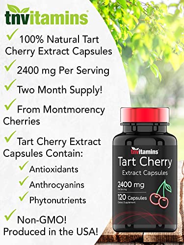 Foto 3 | Suplemento De Vitamina Tn, Extracto De Cereza Ácida, 2400 Mg, 120 Cápsulas - Venta Internacional.