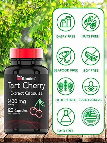 Foto 7 pulgar | Suplemento De Vitamina Tn, Extracto De Cereza Ácida, 2400 Mg, 120 Cápsulas - Venta Internacional.