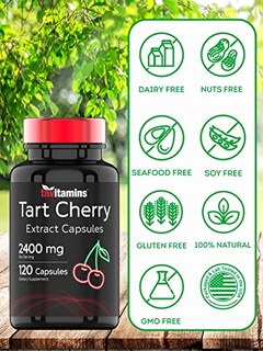 Foto 6 | Suplemento De Vitamina Tn, Extracto De Cereza Ácida, 2400 Mg, 120 Cápsulas - Venta Internacional.