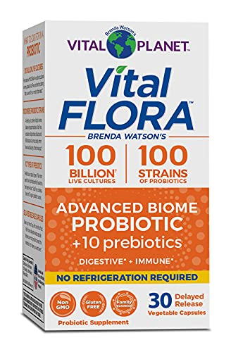 Foto 1 | Probiótico Vital Planet Vital Flora Advanced Biome 30 Cápsulas - Venta Internacional.