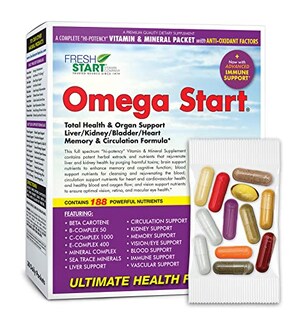 Foto 1 | Paquete De Vitaminas Fresh Start Omega Start Complete, 30 Paquetes - Venta Internacional.