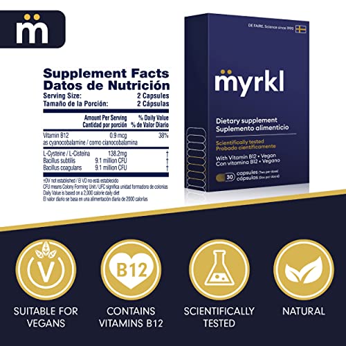 Foto 3 pulgar | Suplemento Para Antes De Beber Myrkl Unique Ab001 Con Probióticos 60  - Venta Internacional.